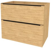 Mereo Mailo, kúpeľňová skrinka 81 cm, čierne madlo, Multidecor, Dub Arlington, MER-CN591SBDARL