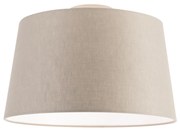 Moderné stropné svietidlo s tienidlom v odtieni taupe 35 cm - Combi