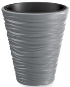 Plastový kvetináč DBSA300 29,5 cm - sivý kameň