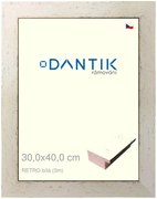 DANTIK rám na obraz 30x40 | RETRO bílá (Plexi Čiré)