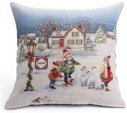Gobelínová obliečka na vankúš BIELE VIANOCE 45 x 45 cm