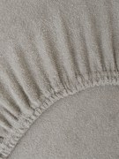 Froté plachta 90 × 200 cm - sivohnedá