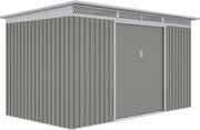 Záhradný domček G21 GRAH 700 - 340 x 206 cm, metalický šedý