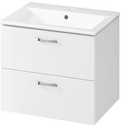 Cersanit S801-309-DSM- Závesná kúpeľňová skrinka s umývadlom NIKO 60x45 cm biela