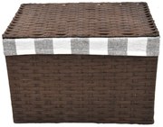 Úložný box s vekom hnedy Rozmery (cm): 43x32, v. 30