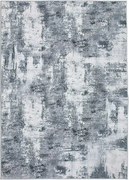 TA Sivý protišmykový abstraktný Koberec 230811-5 BARI PRINT Rozmer: 80x150 cm