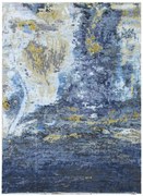 Ručne viazaný kusový koberec Diamond DC-Galaxy 4 Silver / Mix, 180x275, modrá, chodba / predsieň, Diamond Carpets India