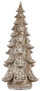 Decoration Christmas Tree 12x11x25 Cm Brown Plastic - 12*12*25 cm