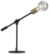 ONLI - Stolná lampa ASTE 1xE27/15W/230V 45 cm čierna/zlatá