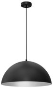 Závesné svietidlo Beta, 1x biele/čierne kovové tienidlo, (fi 45cm), b