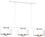 Luster na lanku MARTI 3xE27/15W/230V biela/chróm