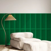 Zamatový čalúnený panel - Obdĺžnik - 90x30cm Farba: Zelená