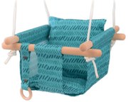 2Kids Toys - Detská textilná hojdačka tyrkysová