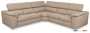 Kožená rohová sedacia súprava LOREN II XL, béžová (madras - 142 taupe)