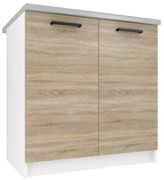 Kuchynská skrinka Belini spodná 80 cm dub sonoma s pracovnou doskou TOR SD80/0/WT/DS/0/B1