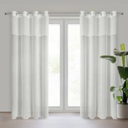 ZÁVES NA KRÚŽKOCH AGIS 3 140X250 CM BIELA