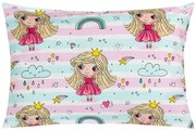 Bellatex Vankúšik VIOLA Princezná s dúhou, 40 x 60 cm