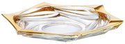 KRIŠTÁĽOVÝ PODNOS BOHEMIA FLAMENCO GOLD SOFT 330MM