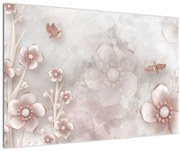 Obraz - Ružové kvety (90x60 cm)