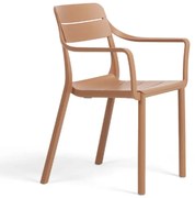 CASSIA ARMCHAIR záhradná stolička s podrúčkami cappuccino