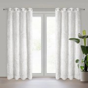 ZÁVES NA KRÚŽKOCH MARGARET 140X250 CM KRÉMOVÁ