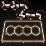 LED stropné svietidlo LED/426W/85-265V 4000K 484x243 cm CRI 90 IP44 biela