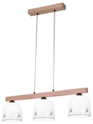 Kolarz A1352.83.Gr.100- Luster na lanku NONNA 3xE27/60W/230V jelene dub/biela/šedá