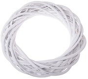 Prútený veniec Elemetary biela, priemer 30 cm