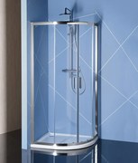 Polysan Polysan, EASY LINE štvrťkruhová sprchová zástena 1100x800mm, L/R, číre sklo, EL2415