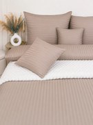 Damaškové obliečky Premium Béžové 200x220/2x70x90 cm | Francúzsky paplón