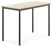 Stôl SONITUS, 1200x700x900 mm, HPL - breza, antracit