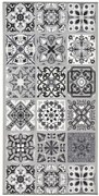Protišmykový koberec / behúň Patchwork sivý