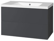 Mereo Mereo, Aira, kúpeľňová skrinka s umývadlom z liateho mramoru 101 cm, MER-CN752M