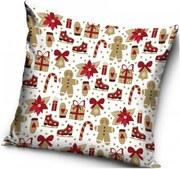 Vianočný vankúš s darčekmi - 40 x 40 cm