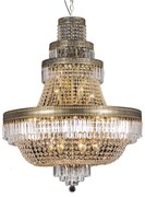 Krištáľ luster do obývačky GOLD Ø80