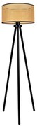 Duolla - Stojacia lampa ROLLER 1xE27/15W/230V pr. 45 cm ratan/čierna