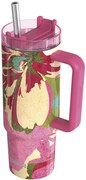 Nerezový termohrnček so slamkou Stream Pink Flambe 950 ml