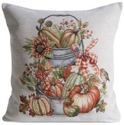 GOBELÍNOVÁ DEKORAČNÁ OBLIEČKA NA VANKÚŠ PUMPKIN2 45X45 CM VZOROVANÁ
