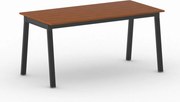 Rokovací kancelársky stôl PRIMO BASIC, 160x80 cm, čierna podnož, čerešňa