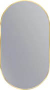 Erga Oval, oválne zrkadlo 50x90cm, zlatý rám, ERG-V01-OVAL-5090-GD