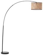 Brilliant - Stojacia lampa WILEY 1xE27/60W/230V čierna/béžová