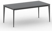 Rokovací kancelársky stôl PRIMO ACTION, 180x90 cm, čierna podnož, grafit