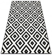 Koberec BCF Morad RUTA čierny / krémový