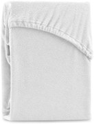 Biela napínacia froté plachta 240x220 cm Ruby – Restilo
