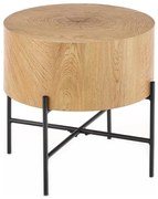 Konferenčný stolík BROOKLYN 45x45 cm čierna/béžová