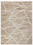 Koberec DUKE 51557 krémový / béžový, geometrický / strapce