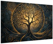 Obraz – Strom so zlatou aurou (90x60 cm)