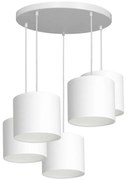 Luster na lanku ARDEN 5xE27/60W/230V biela