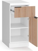 Blumfeldt WoodVista zásuvková skriňa, Robustná MDF pracovná doska, Soft-Close pánty, Hliníkové úchyty