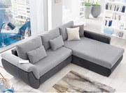 Rohová sedacia súprava Torgau, šedá/svetlo  šedá tkanina%